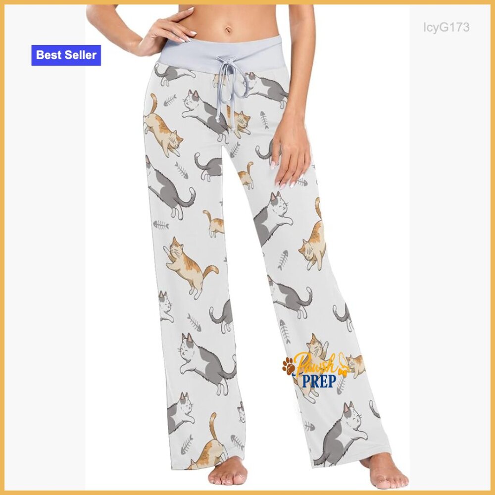 Soft Comfy Long Pajama Pants Women's Sleepwear With Drawstring Pockets